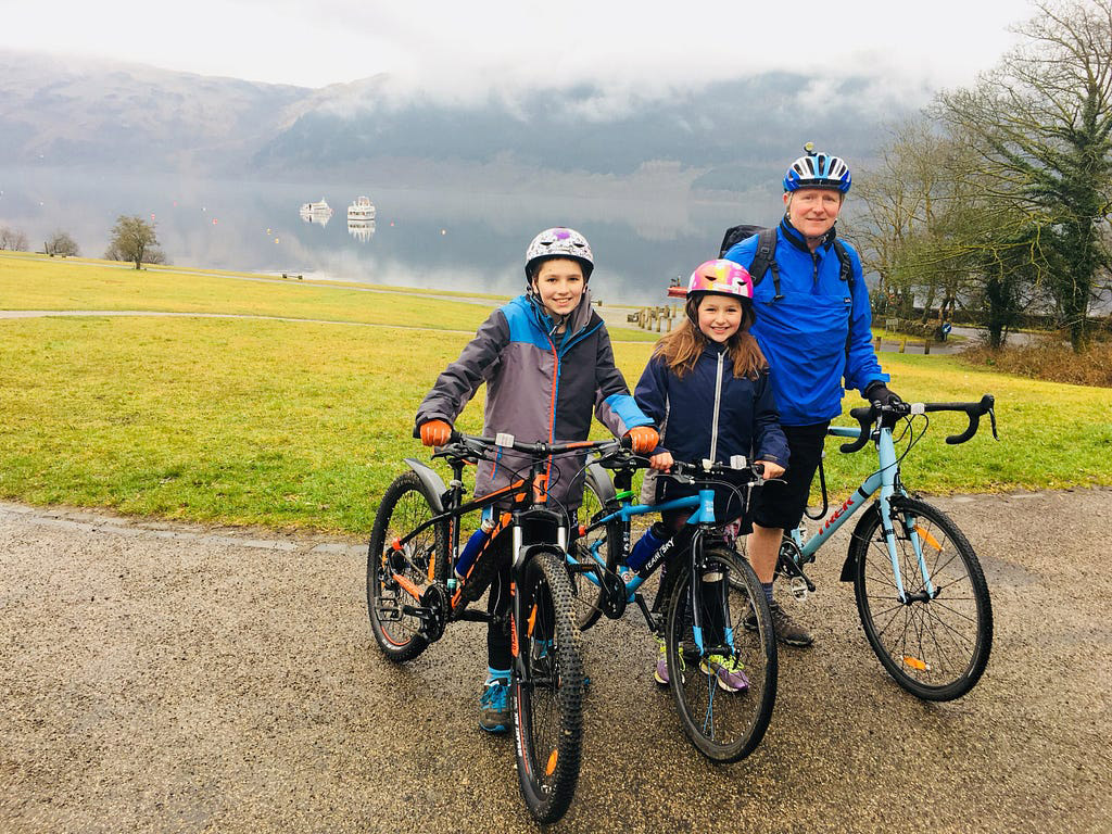 Cycle ride from Tarbet to Luss