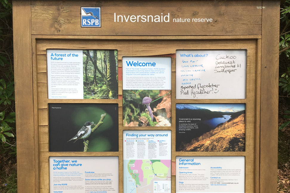 Inversnaid RSPB Board