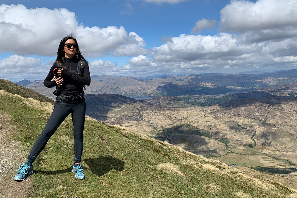 Hillwalker at Loch Lomond